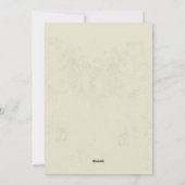 élégant moderne FLORAL Graduation Invitations (Dos)