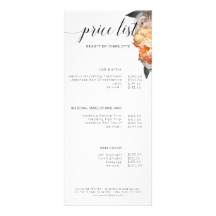 Elégant, moderne, Floral Peony liste de prix