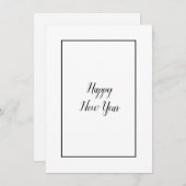 Elegant Moderne Gelukkig Nieuwjaar Business Logo Feestdagenkaart (Voorkant / Achterkant)