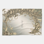 Élégant Moderne Gold Serviettes de cuisine décorat (Horizontal)