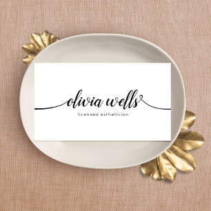 Elegant Moderne Handgeschreven Script Calligrafie Visitekaartje