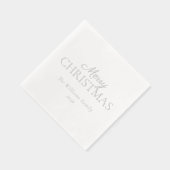 Élégant moderne Joyeux Noël Simple Fête Argent (Droite)