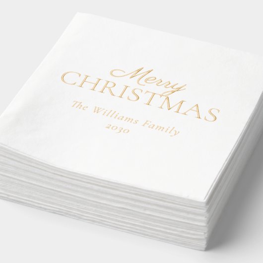 Élégant moderne Joyeux Noël Simple Party Gold (Détail)