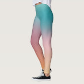 Elegant moderne kleurrijke Sjabloon rood geel blau Leggings (Links)