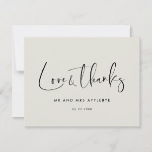 Élégant & moderne Light sage mariage Amour & merci
