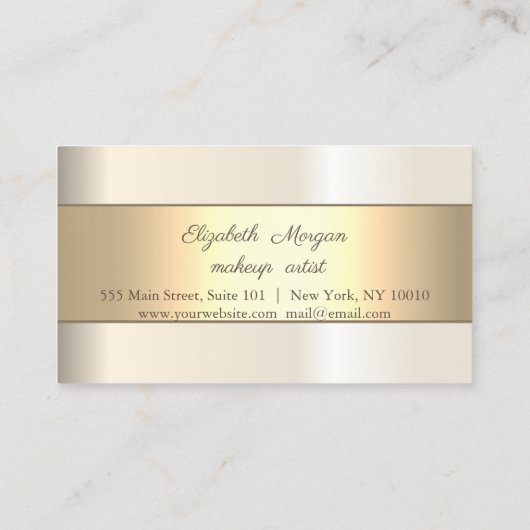 Élégant moderne, Lumineuse en bande, Cartes de fid (Dos)