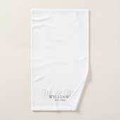 Élégant Moderne M. Et Mme Établi (Serviette à main)