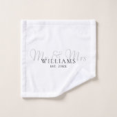 Élégant Moderne M. Et Mme Établi (Gant de toilette)