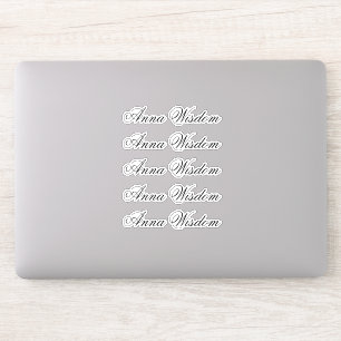 Elegant Moderne Manuscript Gepersonaliseerde Naam Sticker