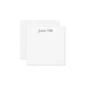 Élégant moderne manuscrit Script Nom Modèle (Devant/Arrière en situation)