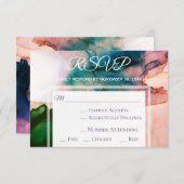 *~* Elégant moderne Mariage RSVP (Devant / Derrière)