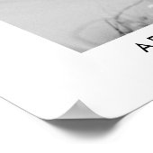 Élégant moderne Mariage simple Affiche de bienvenu (Coin)