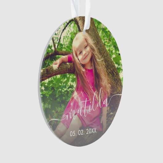 Elégant, moderne, mignon nom de fille et photo (devant)