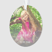 Elégant, moderne, mignon nom de fille et photo (devant)