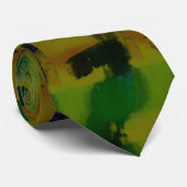 Elegant Moderne Minimale Groene Kleur Stropdas (Opgerold)