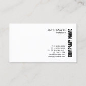 Elegant Moderne Minimale Professionele Sjabloon Visitekaartje (Achterkant)