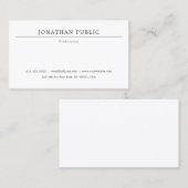Elegant Moderne Minimale Professionele Sjabloon Visitekaartje (Voorkant / Achterkant)