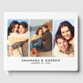 Élégant Moderne Multiples Photos Mariage Livre d'i (Recto)