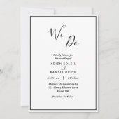 Elégant Moderne Nous Faisons Faire-part de mariage (Devant)