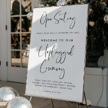 Elégant & moderne Open sièges Cérémonie débranchée