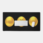 Élégant Moderne Or Points & Monogramme sur Fond No (Clavier et souris)