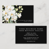 Elégant moderne Orchidées Blanches Cartes de visit (Devant / Derrière)