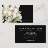Elégant moderne Orchidées Blanches Cartes de visit (Devant / Derrière)