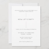 Élégant moderne Photo Elopement Party Invitation (Dos)