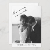 Élégant moderne Photo Elopement Party Invitation (Devant / Derrière)