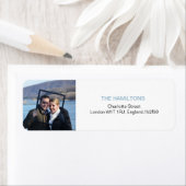 Élégant moderne Photo Retours d'adresse Étiquettes (En situation)