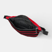 Élégant Moderne Rayure Droite Noir Rouge (Ouvrir)