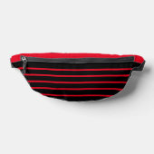 Élégant Moderne Rayure Droite Noir Rouge (Poser)
