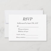 Élégant moderne réponse à la demande Noir et blanc (Devant)