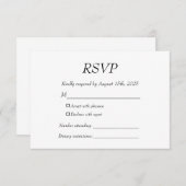 Élégant moderne réponse à la demande Noir et blanc (Devant / Derrière)