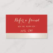 Élégant moderne, Rouge, Carte de référence rayée (Devant)