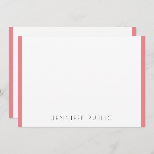 Élégant moderne simple Modèle Monogramme initial (Devant / Derrière)