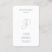 Elegant Moderne Sjabloon van het Gemonormeerd Visitekaartje (Achterkant)