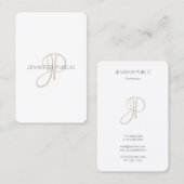 Elegant Moderne Sjabloon van het Gemonormeerd Visitekaartje (Voorkant / Achterkant)