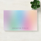 Elegant moderne Sjabloon voor aangepaste regenboog Post-it® Notes (Kantoor)