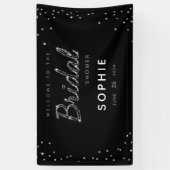 Elegant Moderne Sparkle Glitter Vrijgezellenfeest  Spandoek (Verticaal)