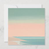 Elegant moderne strand bedankkaart (Achterkant)