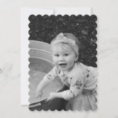 Elégant moderne un 1er anniversaire Invitation (Dos)