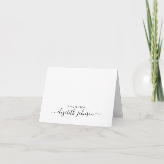 Élégant moderne une note de manuscrit Girly (Devant)