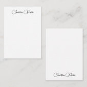 Elegant moderne verticale Sjabloon handgeschreven (Voorkant / Achterkant)