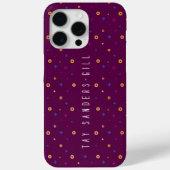 Élégant moderne violet iPhone 15 Pro Max Coque (Verso)