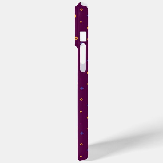 Élégant moderne violet iPhone 15 Pro Max Coque (Verso / Gauche)