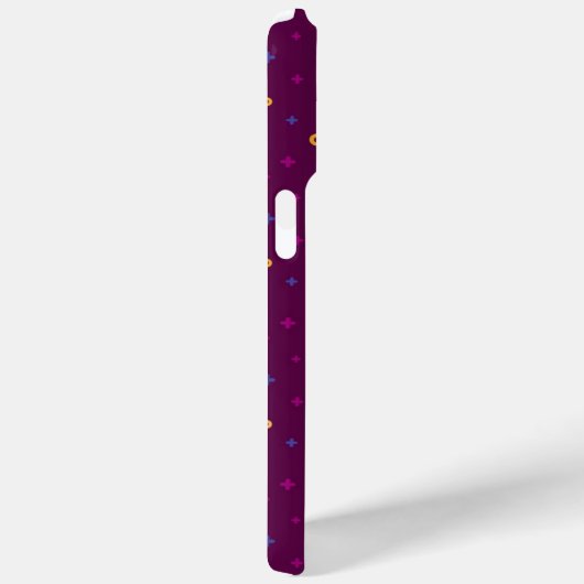 Élégant moderne violet iPhone 15 Pro Max Coque (Verso / Droite)
