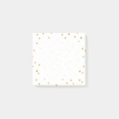 Elegant moderne witte en goudConfetti Stippen Post-it® Notes (Voorkant)