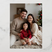 Élégant Modifiable Carte de Noël Modèle Fête (Verso)