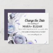 Élégant Modifier la carte Mariage date (Devant / Derrière)